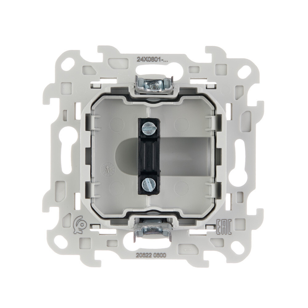 Вывод кабеля Simon 24 Harmonie встраиваемый алюминий (2410801-033)