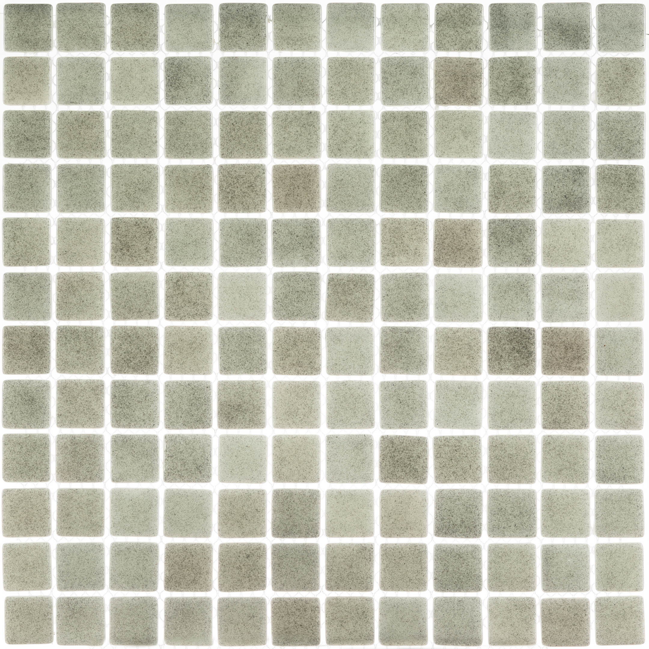 Мозаика Mir Mosaic Natural Steppa светло-серая стеклянная 315х315х5 мм глянцевая
