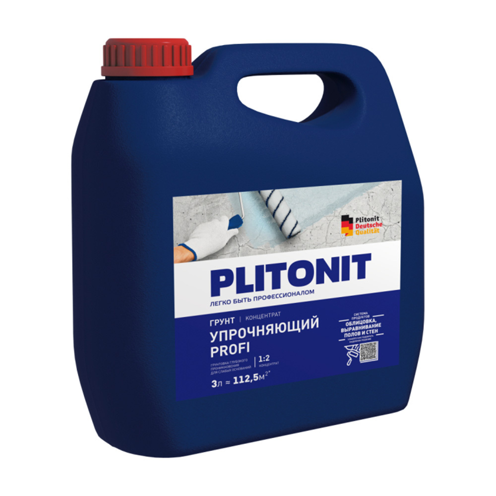 Грунт Plitonit Profi упрочняющий 3 л концентрат 1:2