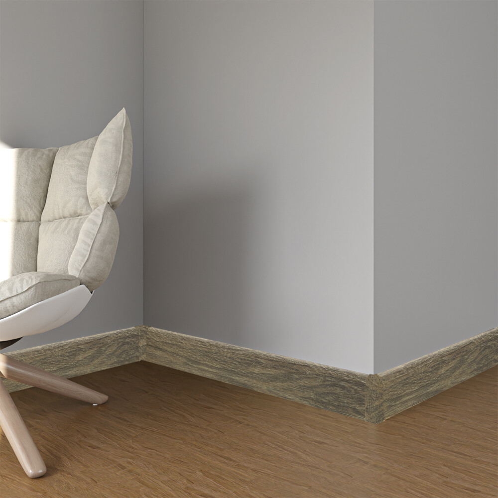 Плинтус экополимер Winart Pro Quadro 80х16х2000 мм дуб орнетте с монтажной планкой (90.80.001.021)