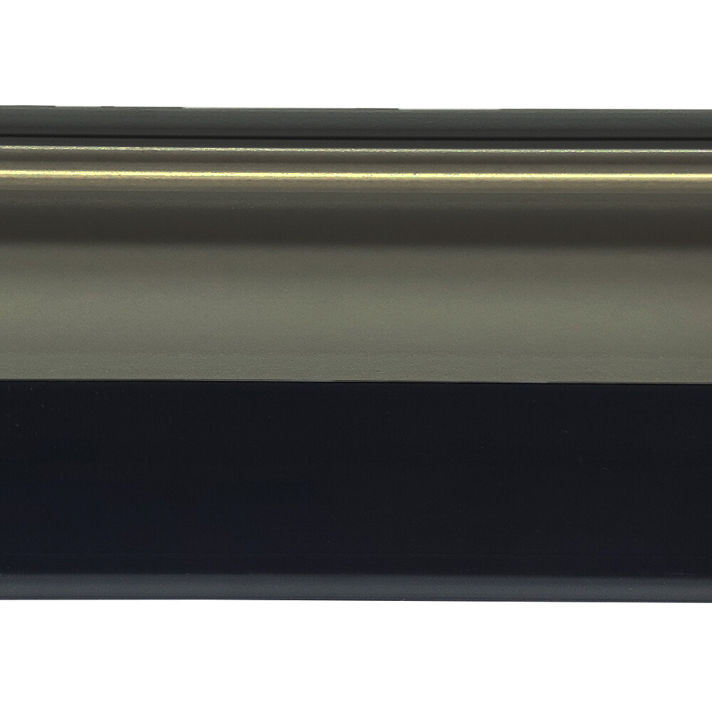 Плинтус экополимер Winart Pro Quadro 80х16х2000 мм черный матовый с монтажной планкой (90.80.001.023)