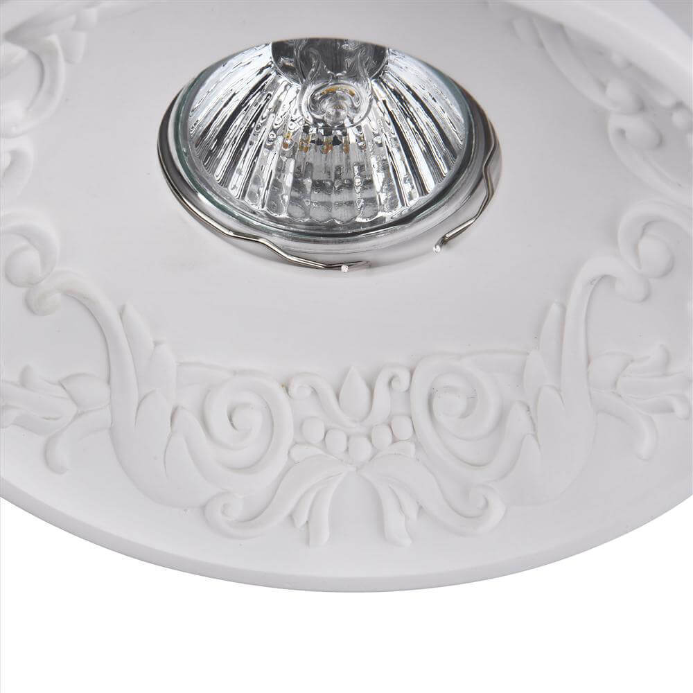 Светильник встраиваемый GU10 белый 35 Вт IP20 Maytoni Gyps Classic (DL278-1-01-W)