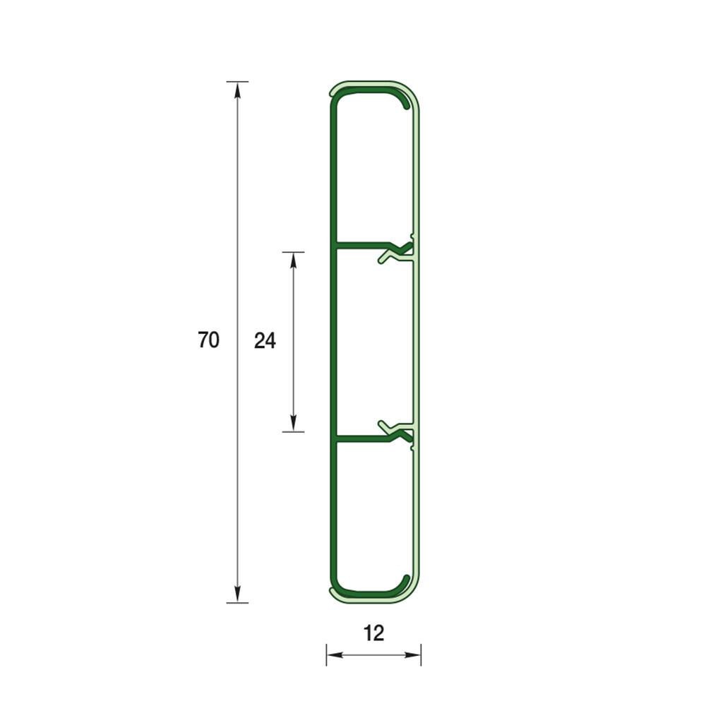 Наличник Деконика 2200х70х12 мм белый