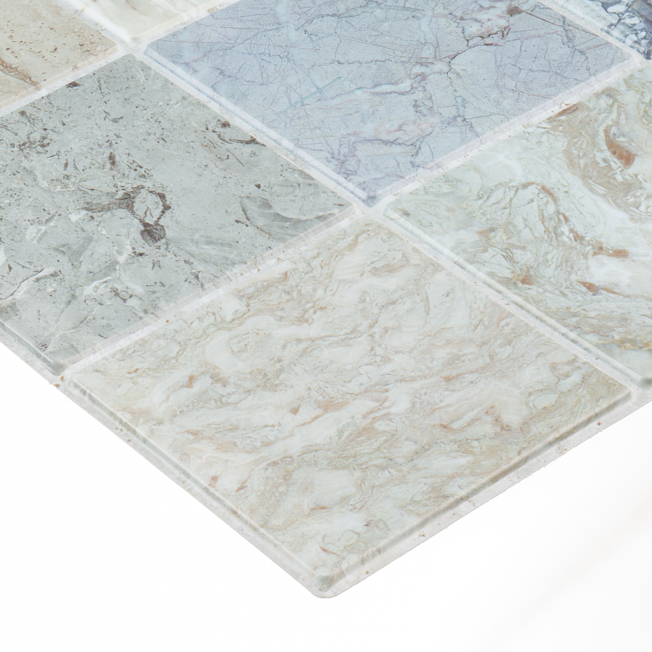 Панель ПВХ 964х484х3 мм цифровая печать Grace мрамор голубой 0,47 кв.м