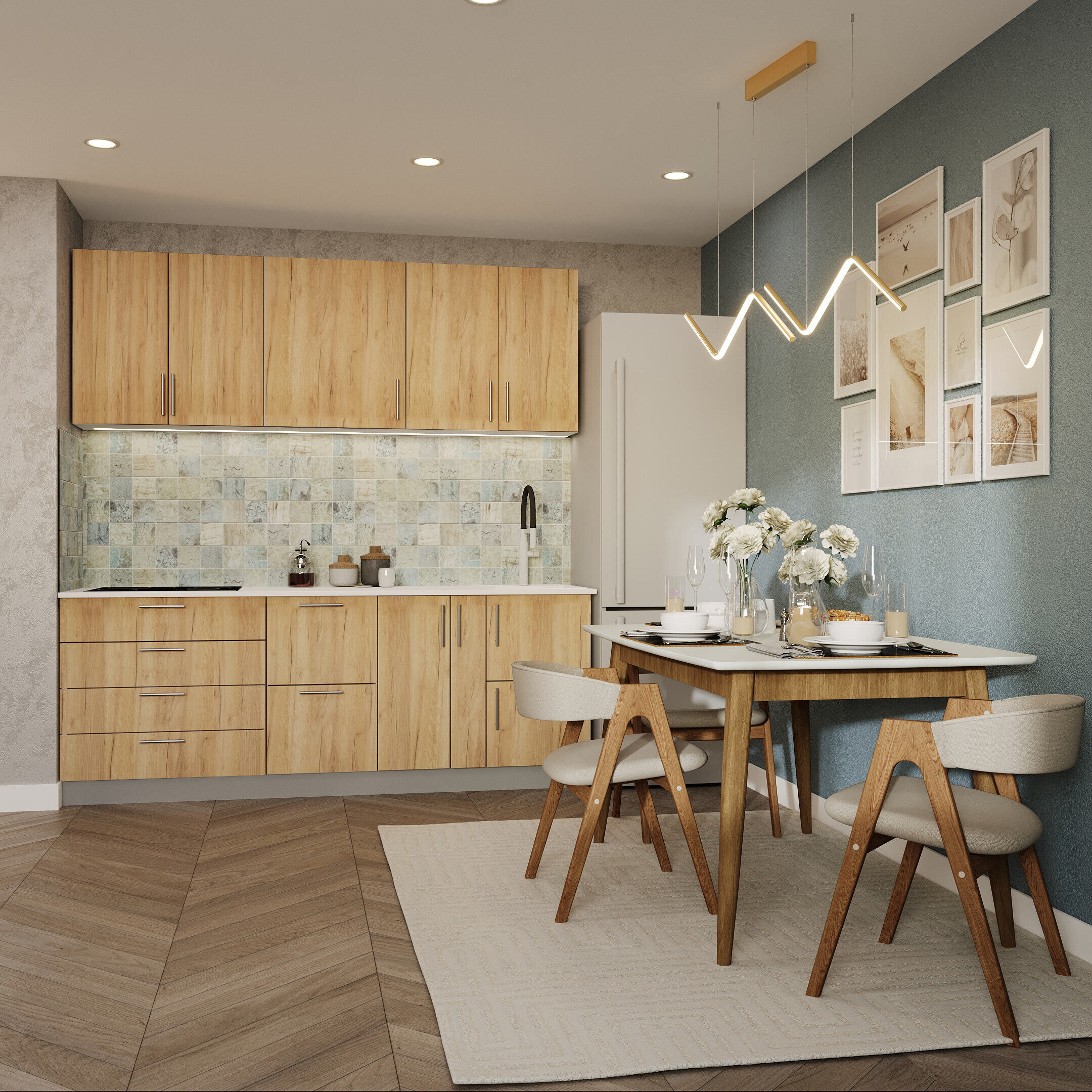 Панель ПВХ 964х484х3 мм цифровая печать Grace мрамор голубой 0,47 кв.м