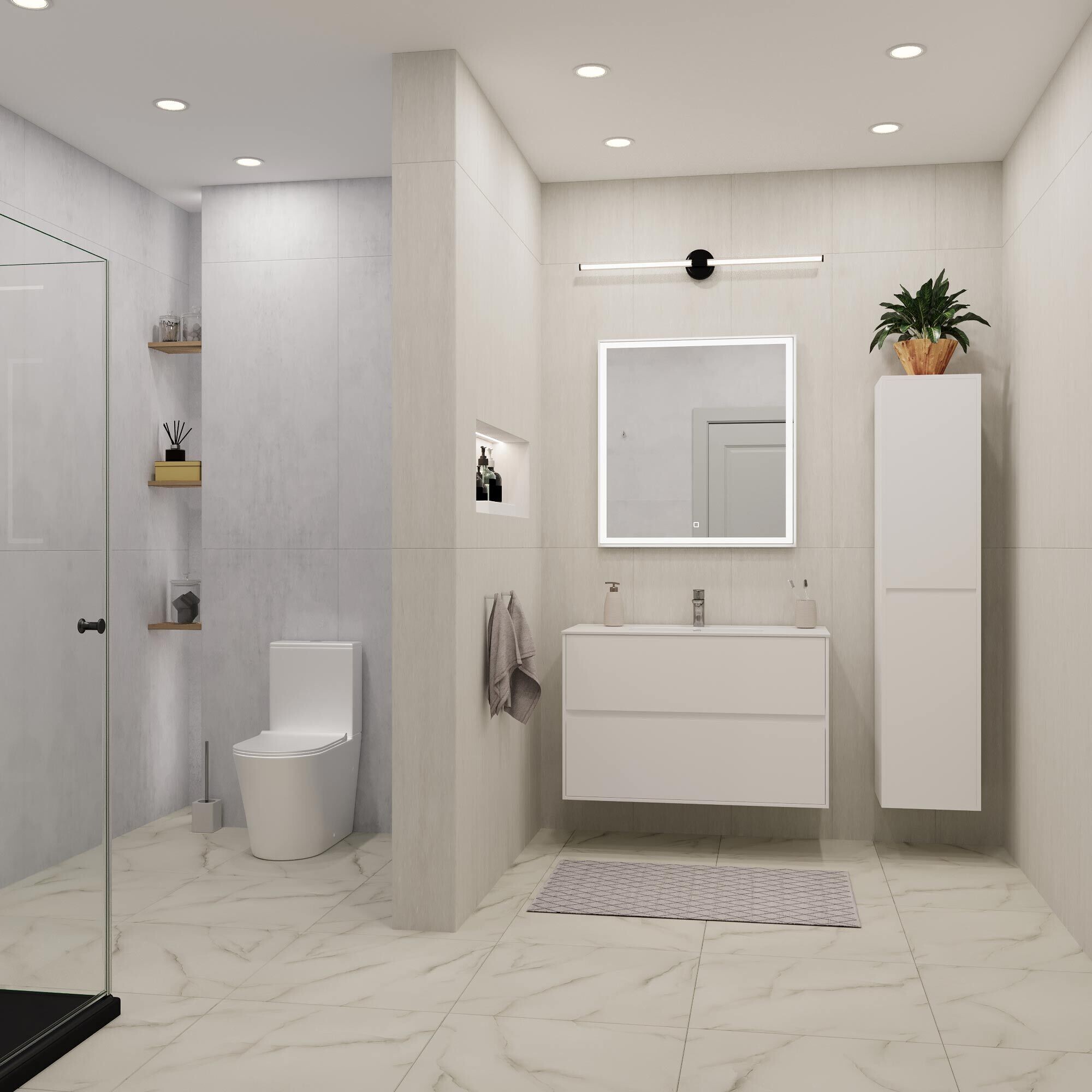 Панель кварцвиниловая 1180х392х3 мм Classen Ceramin сатин donna oryx white 3,7 кв.м (8 шт.)