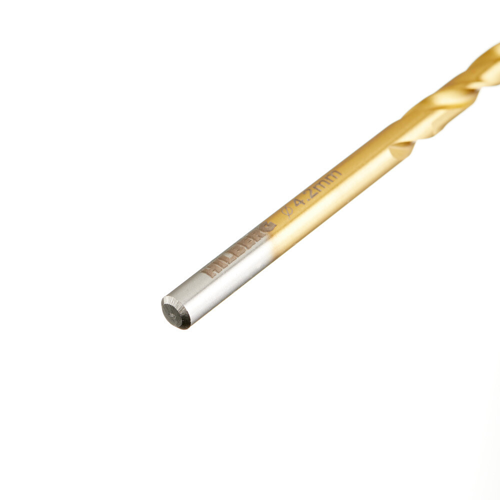 Сверло по металлу спиральное Hilberg 4,2х75 мм кобальтовое (CO042)