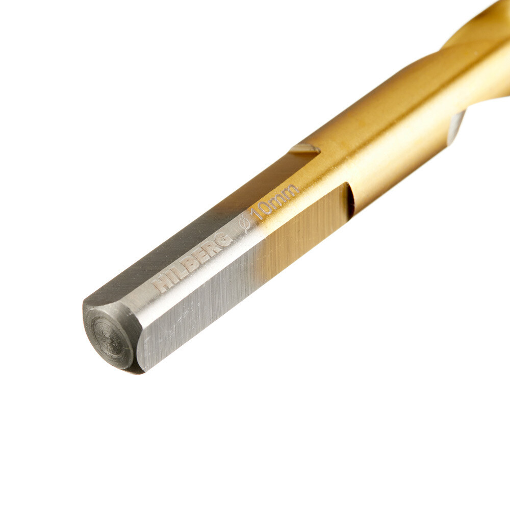 Сверло по металлу спиральное Hilberg 10х133 мм кобальтовое (CO100)