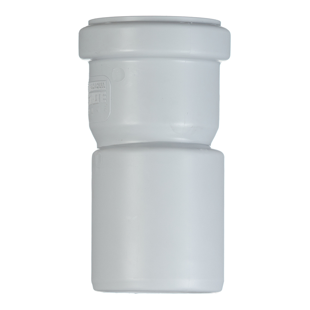 Переходник Pro Aqua Stilte Plus d50х58 мм пластиковый эксцентрический шумопоглощающий для внутренней канализации