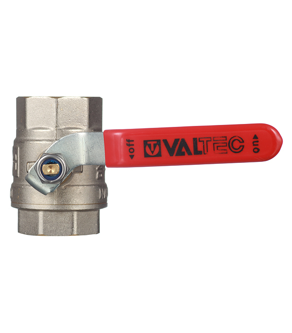 Кран шаровой латунный Valtec Base 1 1/4 ВР(г) х 1 1/4 ВР(г) ручка прямой (VT.214.N.07)