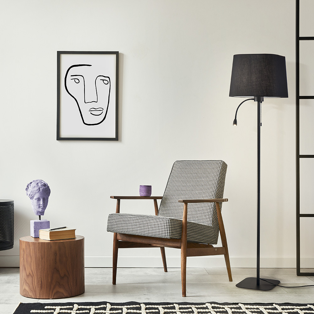 Торшер Maytoni Е27 60 Вт черный IP20 (Z001FL-L3W-1B)