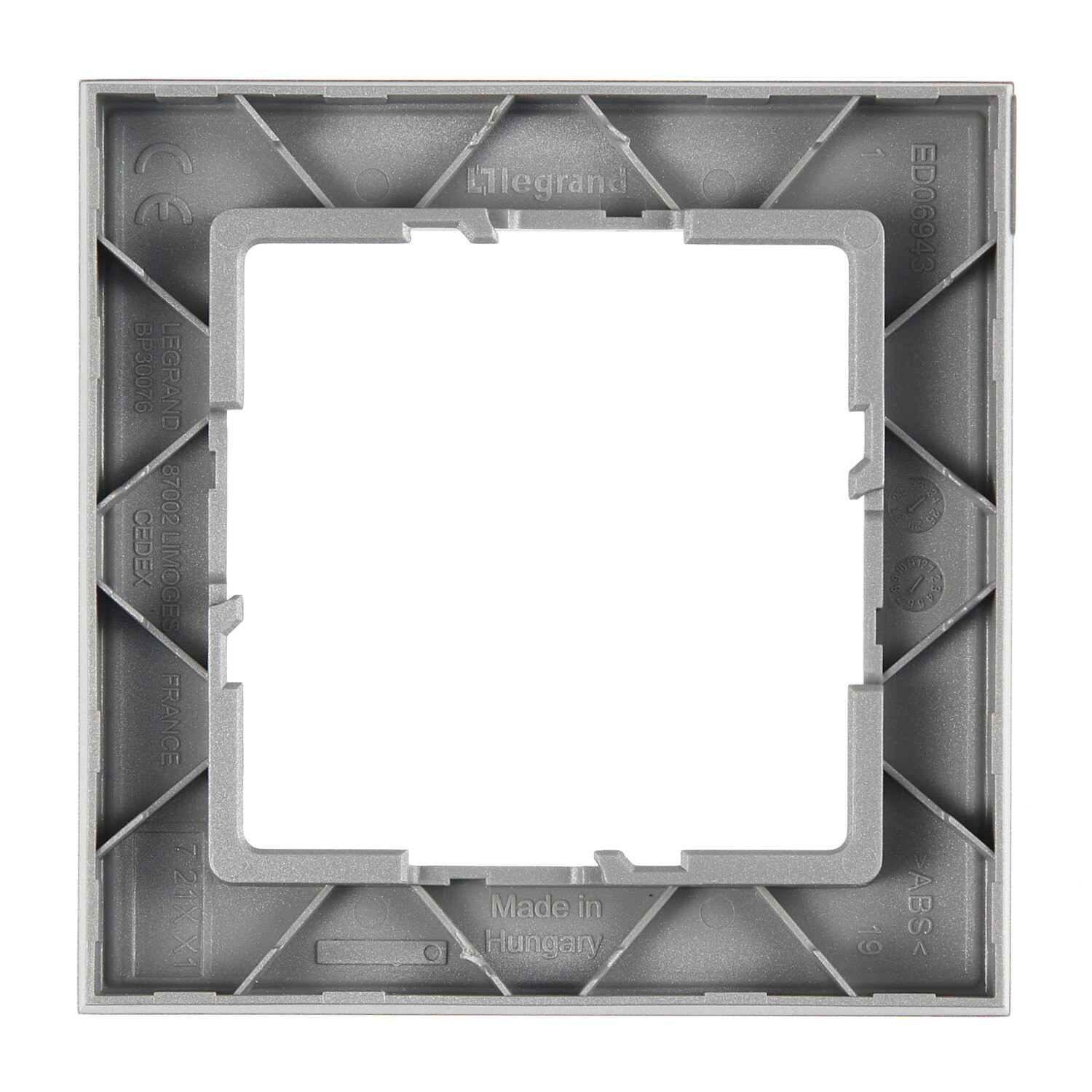 Рамка Legrand Suno одноместная алюминий (721511)