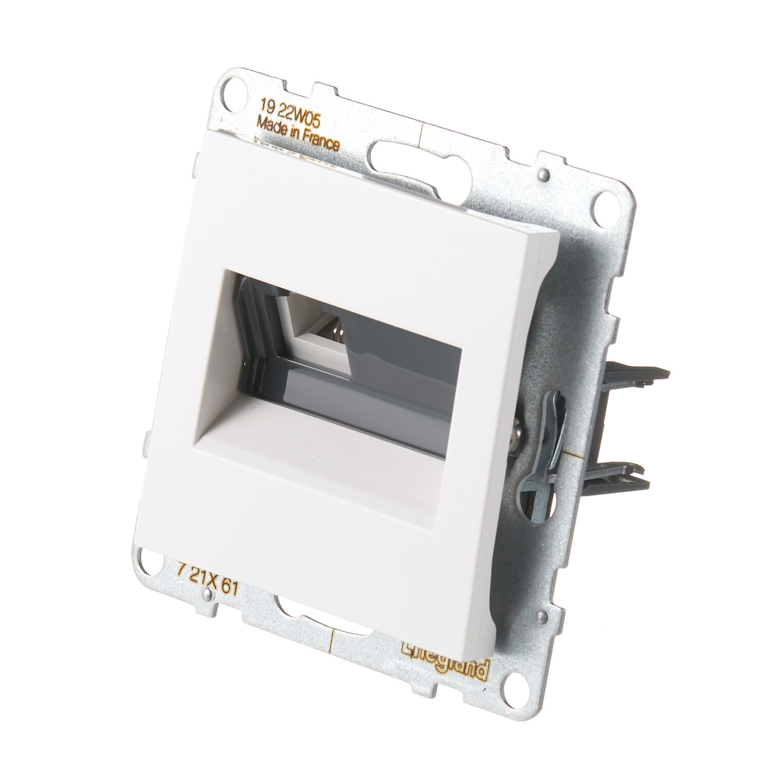 Розетка телефонная Legrand Suno встраиваемая белая RJ11 (721161)