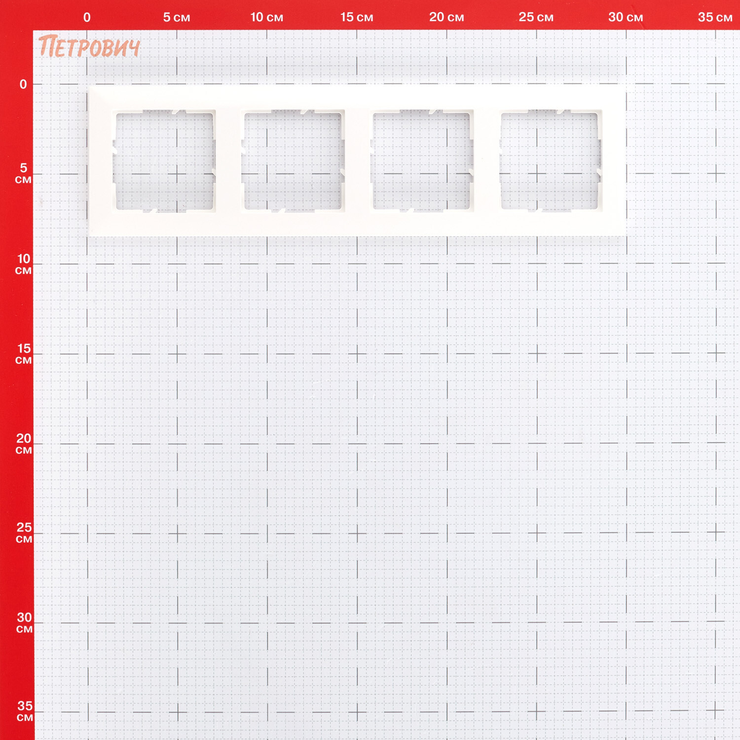 Рамка Legrand Suno четырехместная белая (721504)