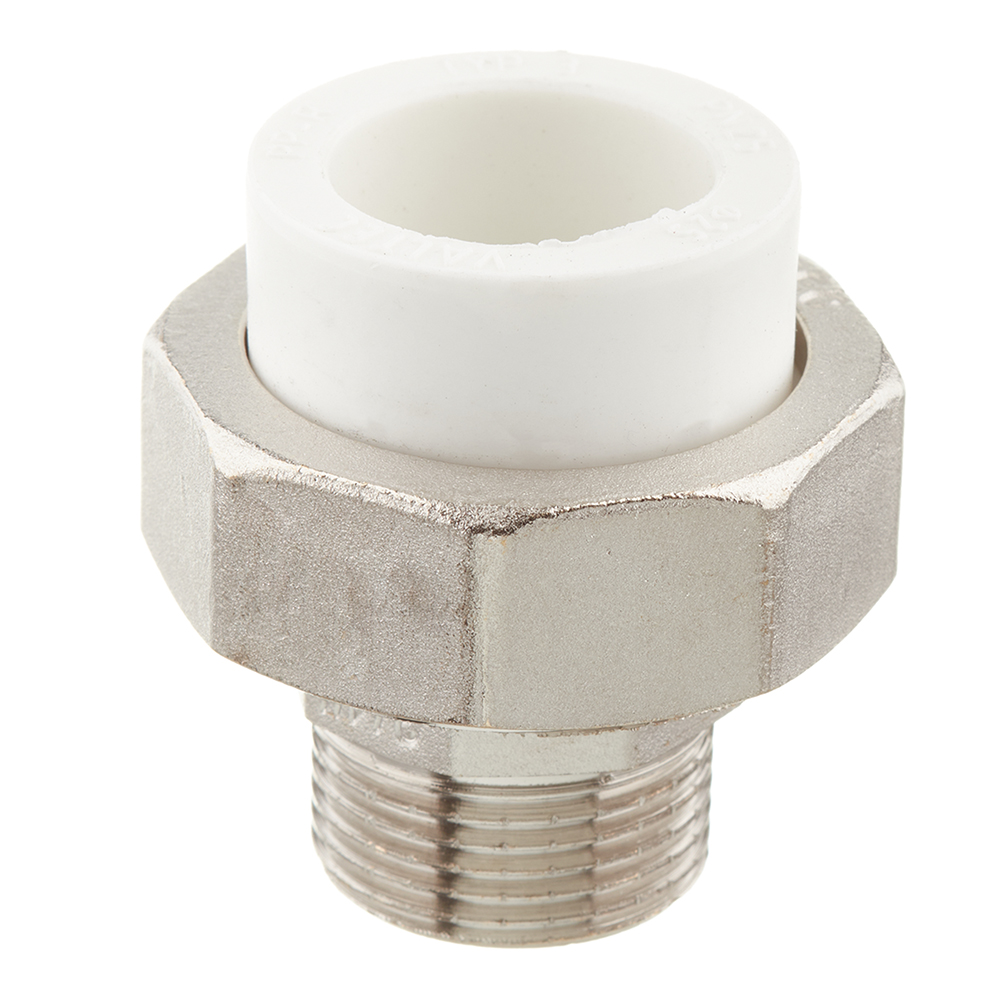 Муфта полипропиленовая Valtec разъемная (американка) 25 мм х 3/4 НР(ш) (VTp.761.0.02505)