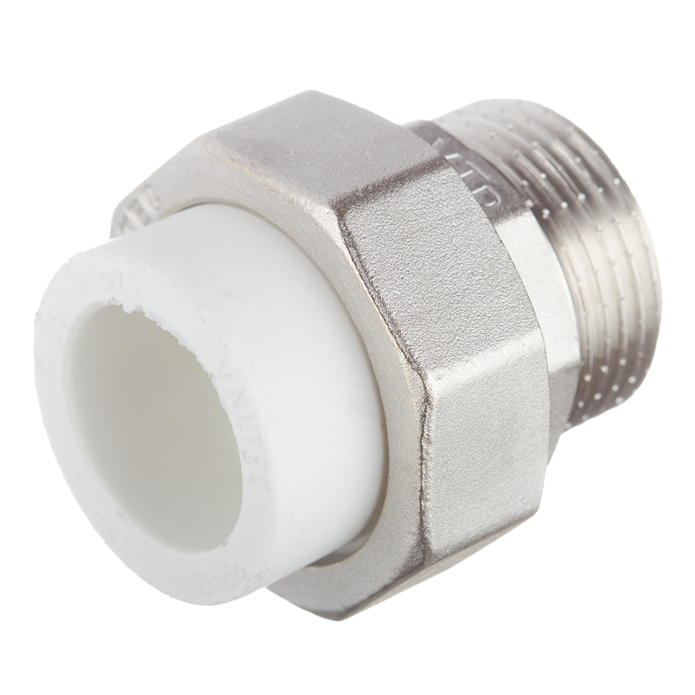Муфта полипропиленовая Valtec разъемная (американка) 25 мм х 1 НР(ш) (VTp.761.0.02506)