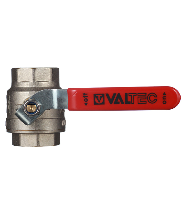 Кран шаровой латунный Valtec Base 1 1/2 ВР(г) х 1 1/2 ВР(г) ручка прямой (VT.214.N.08)