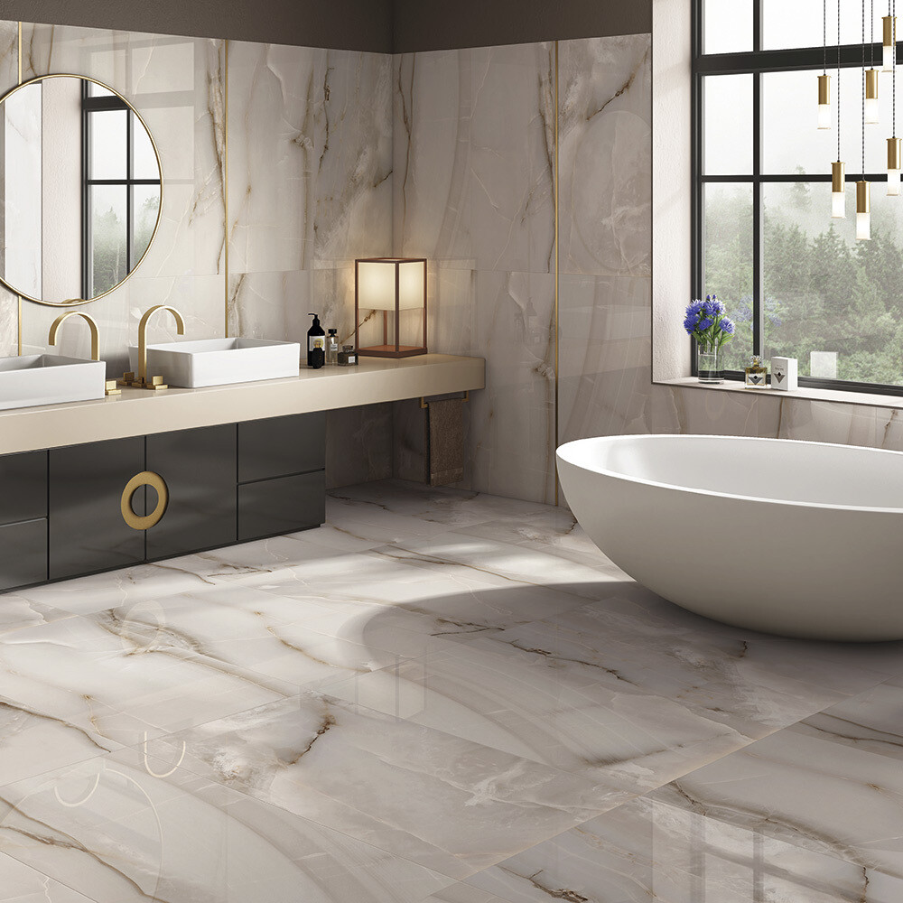 Керамогранит Laparet Onyx Smoke полированный 1200х600х9 мм (2 шт.=1,44 кв.м)