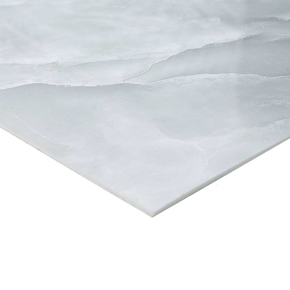 Панель самоклеящаяся ПВХ 600х300х2 мм Grace Нова Мариба голубой мрамор 1,08 кв.м (6 шт.)