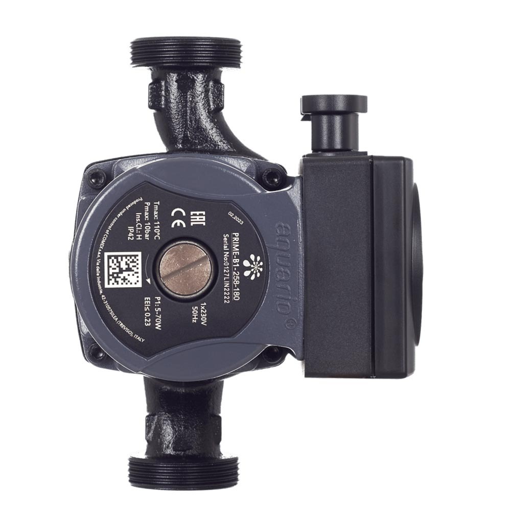 Циркуляционный насос для систем отопления Aquario Prime-В1-258-180 DN25 подъем 8 м 180 мм с гайками (5028)