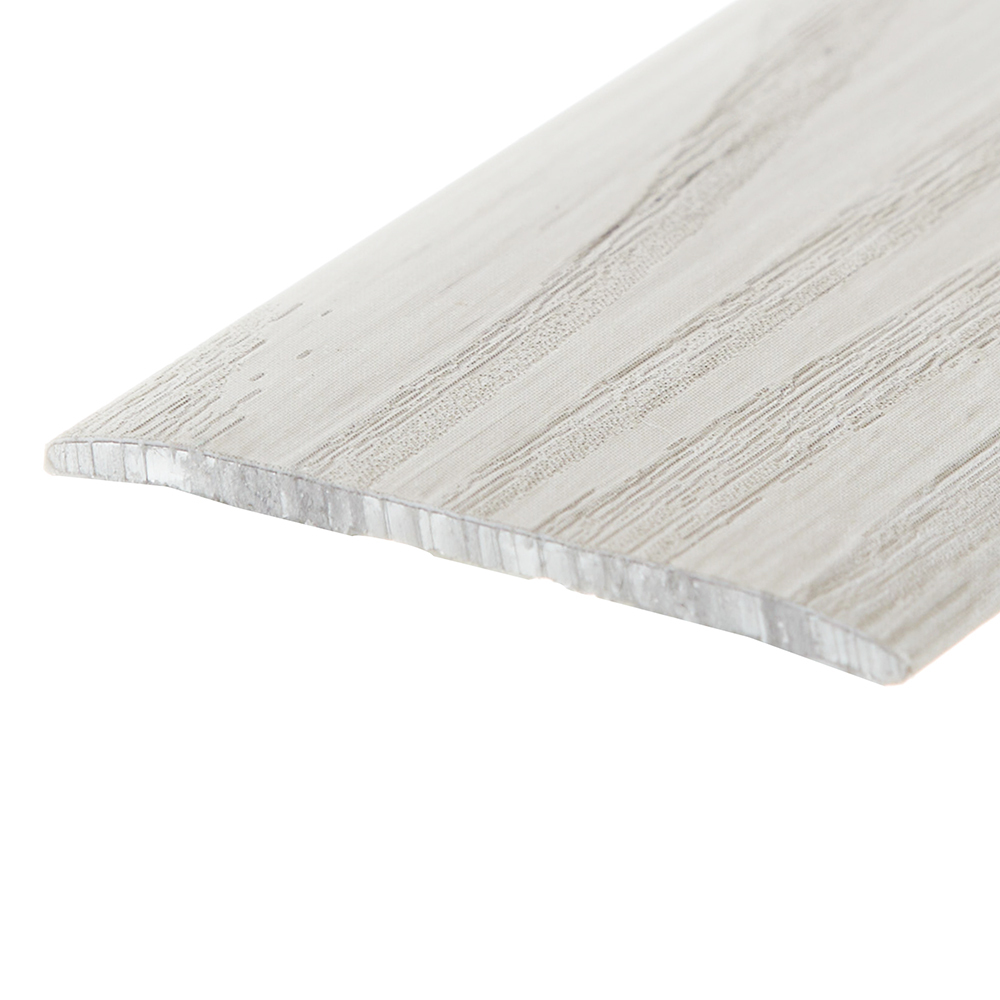 Порог алюминиевый одноуровневый стык 35х1800 мм дуб мелфорд грей самоклеящийся