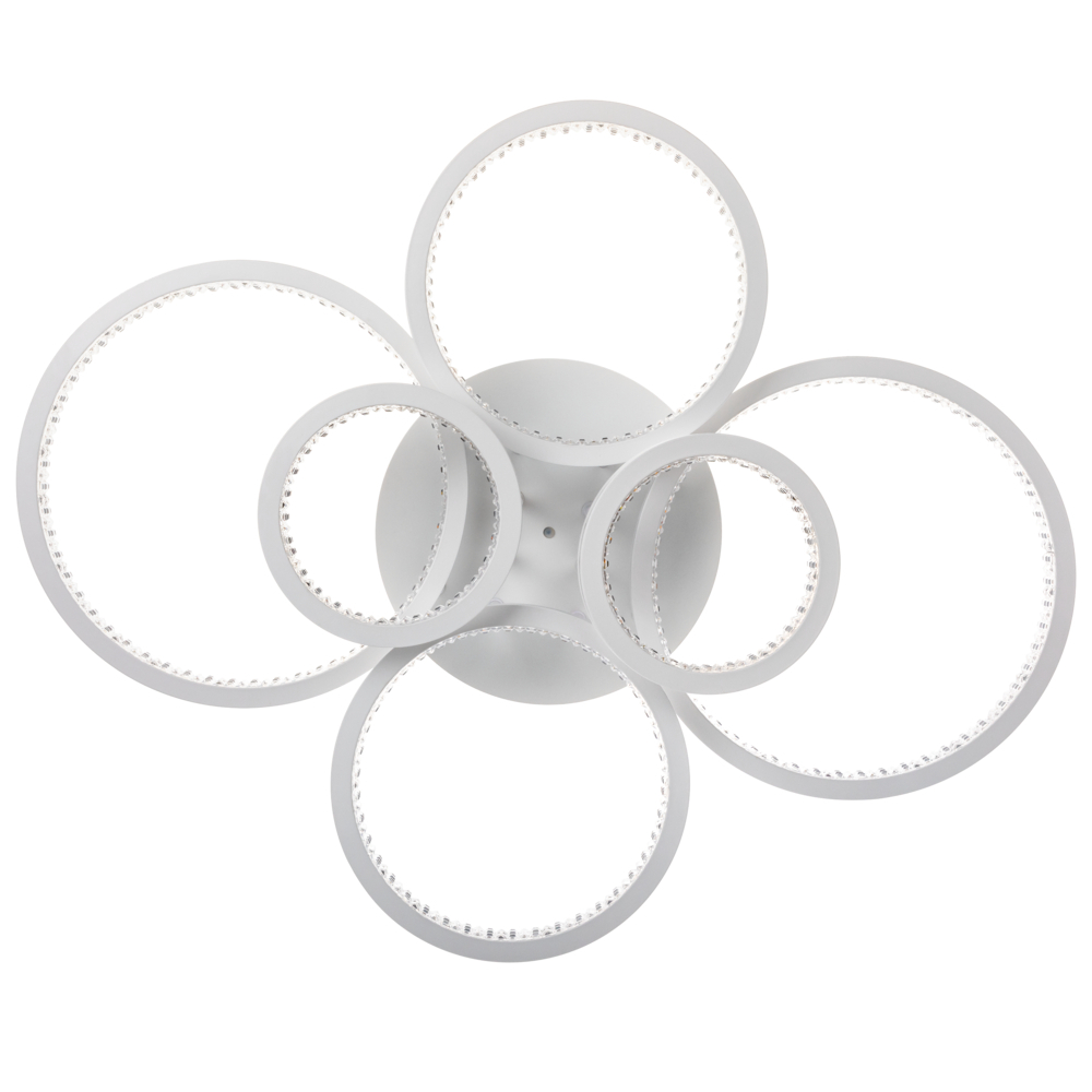 Светильник светодиодный накладной Ritter Lucido 2700-6400К 126 Вт 41 кв.м белый/серебро IP20 (51648 8)