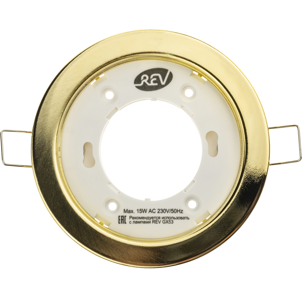 Светильник встраиваемый GX53 золото 40 Вт IP20 Rev (28950 0)