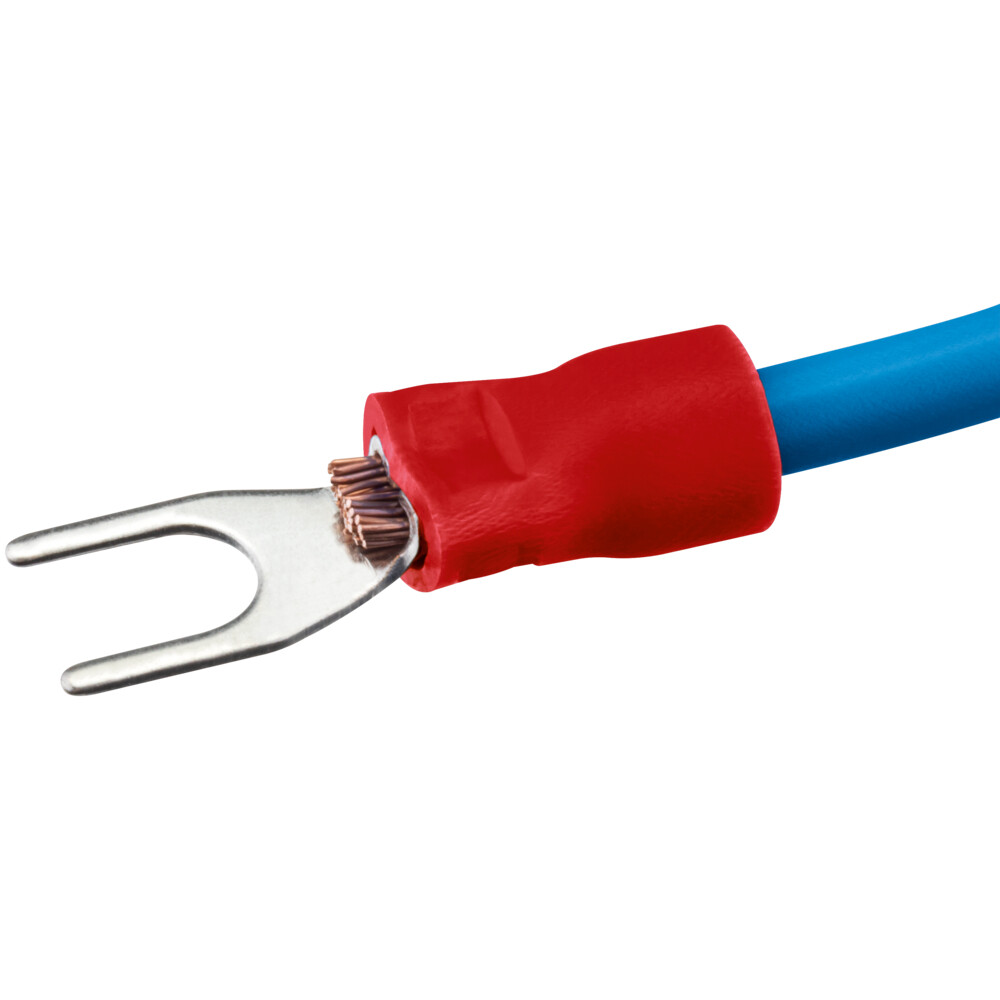 Наконечник вилочный изолированный Duwi НВИ d4 мм 0,5-1,5 кв.мм (10 шт.)