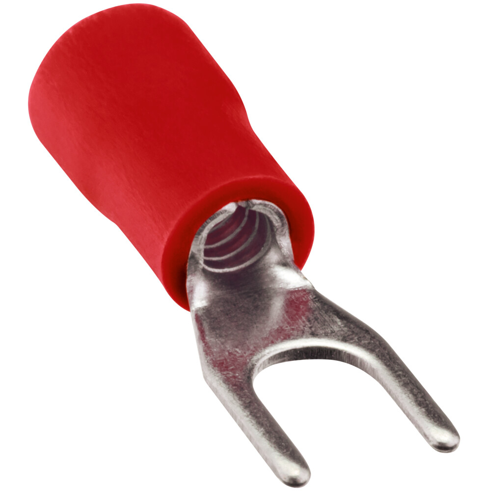 Наконечник вилочный изолированный Duwi НВИ d4 мм 0,5-1,5 кв.мм (10 шт.)