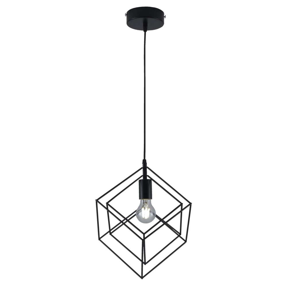 Светильник подвесной Ritter Soffitta E27 40 Вт 4 кв.м черный IP20 (52628 5)