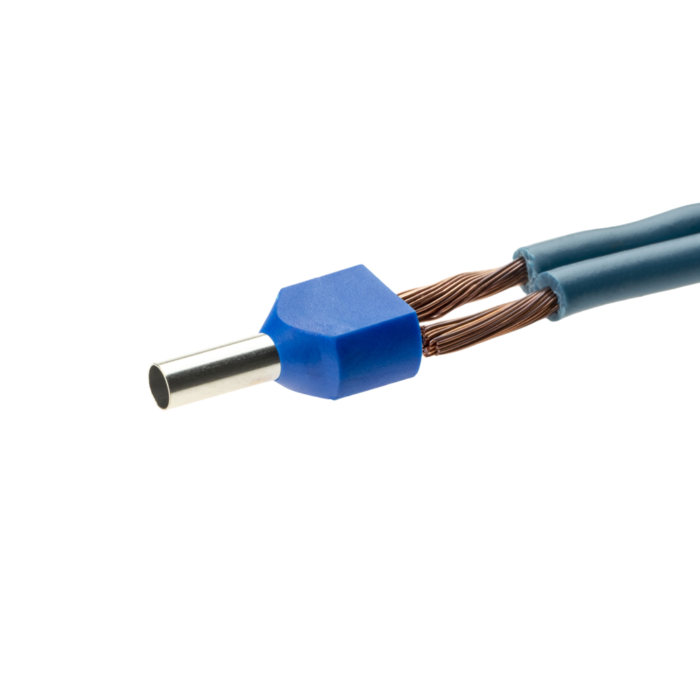 Наконечник штыревой втулочный изолированный Duwi 8 мм х 2,5 кв.мм двойной (25 шт.)