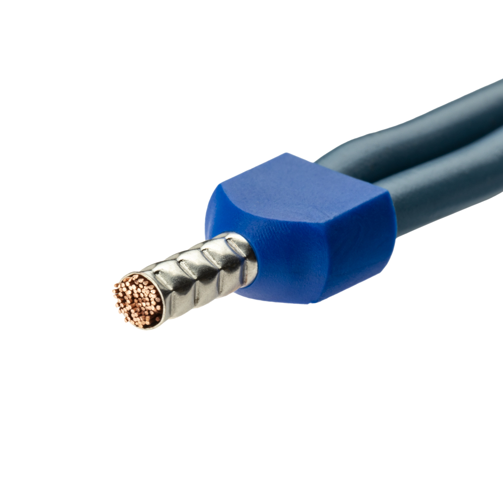 Наконечник штыревой втулочный изолированный Duwi 8 мм х 2,5 кв.мм двойной (25 шт.)