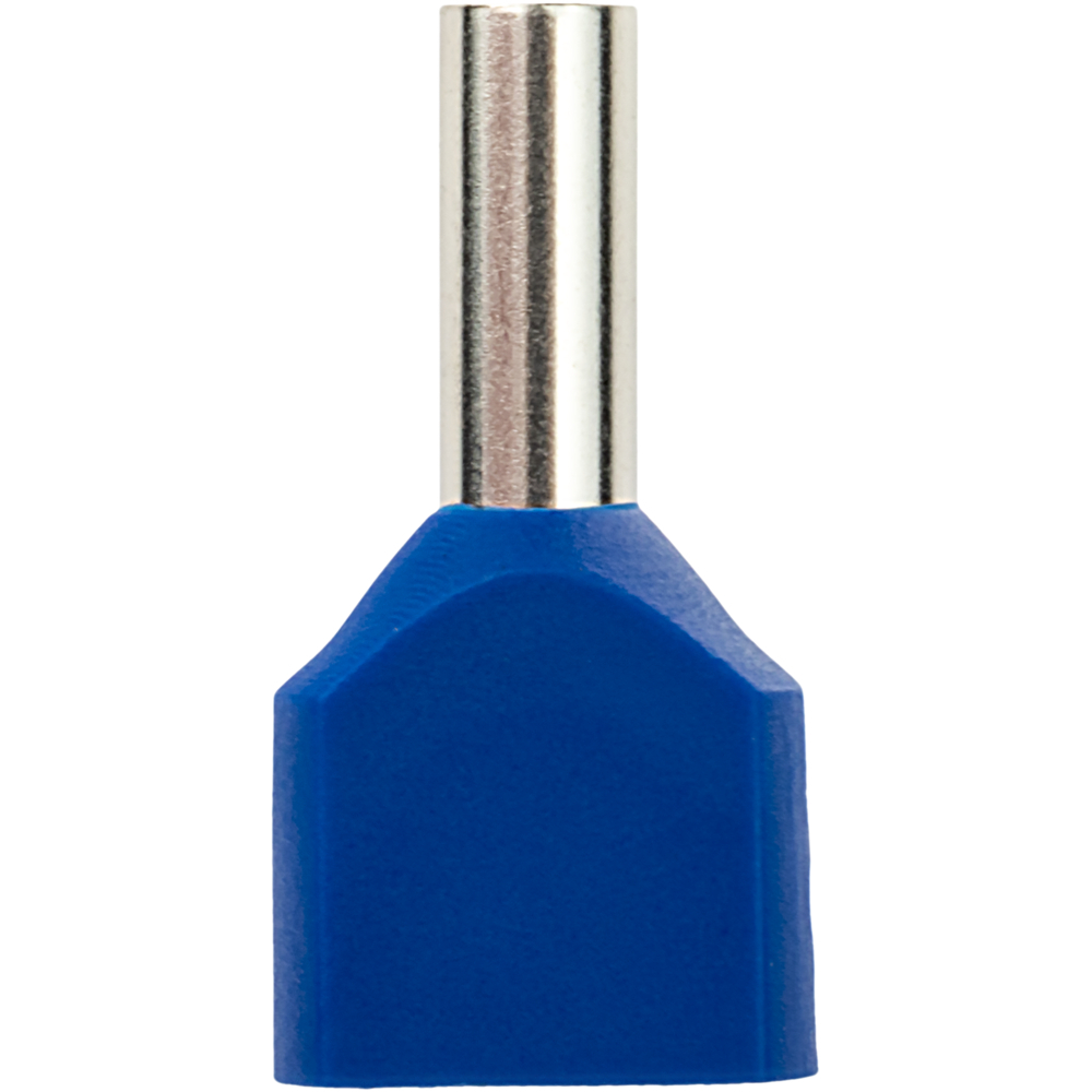 Наконечник штыревой втулочный изолированный Duwi 8 мм х 2,5 кв.мм двойной (25 шт.)