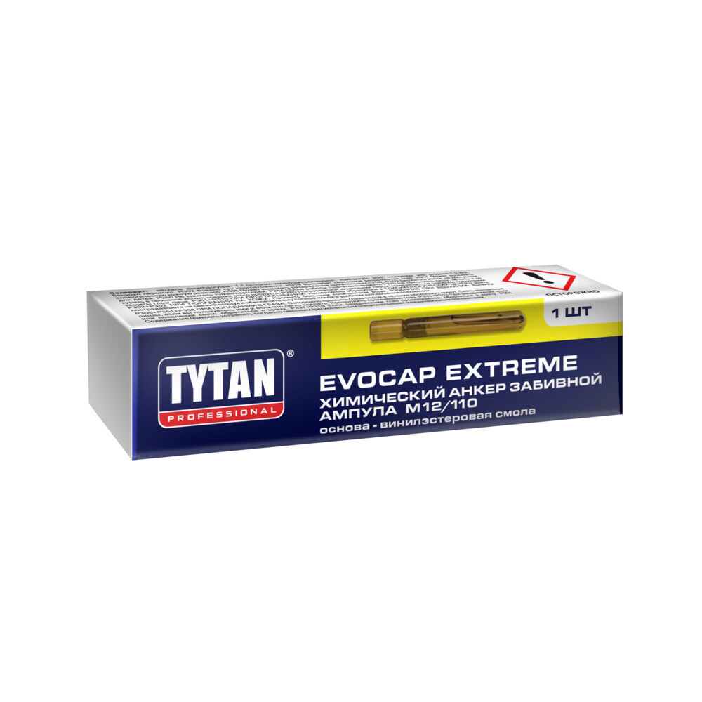 Химический анкер ампула d12/110 мм винилэстровая смола Tytan Professional Evocap Extreme