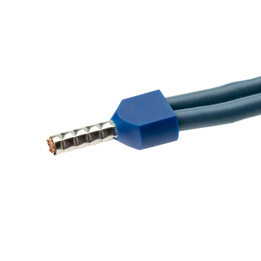 Наконечник штыревой втулочный изолированный Duwi 10 мм х 2,5 кв.мм двойной (25 шт.)