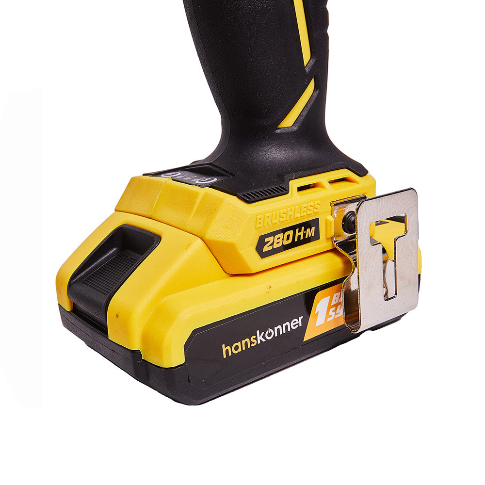 Винтоверт ударный аккумуляторный бесщеточный Hanskonner HCD18280H 18 В 2,4 Ач Li-Ion 2 АКБ и ЗУ