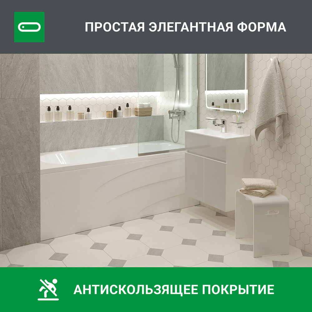 Ванна акриловая Tanaris 170х70 см без ножек (01тан1770)