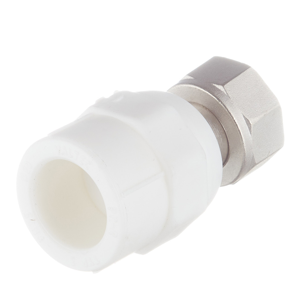 Муфта полипропиленовая Valtec с накидной гайкой 20 мм х 1/2 ВР(г) (VTp.708.0.02004)