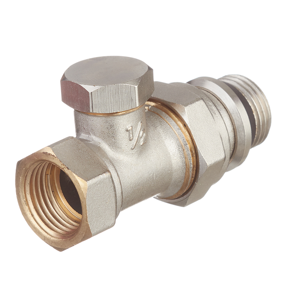 Клапан запорный Valtec 1/2 НР(ш) х 1/2 ВР(г) для радиатора (VT.020.NR.04)