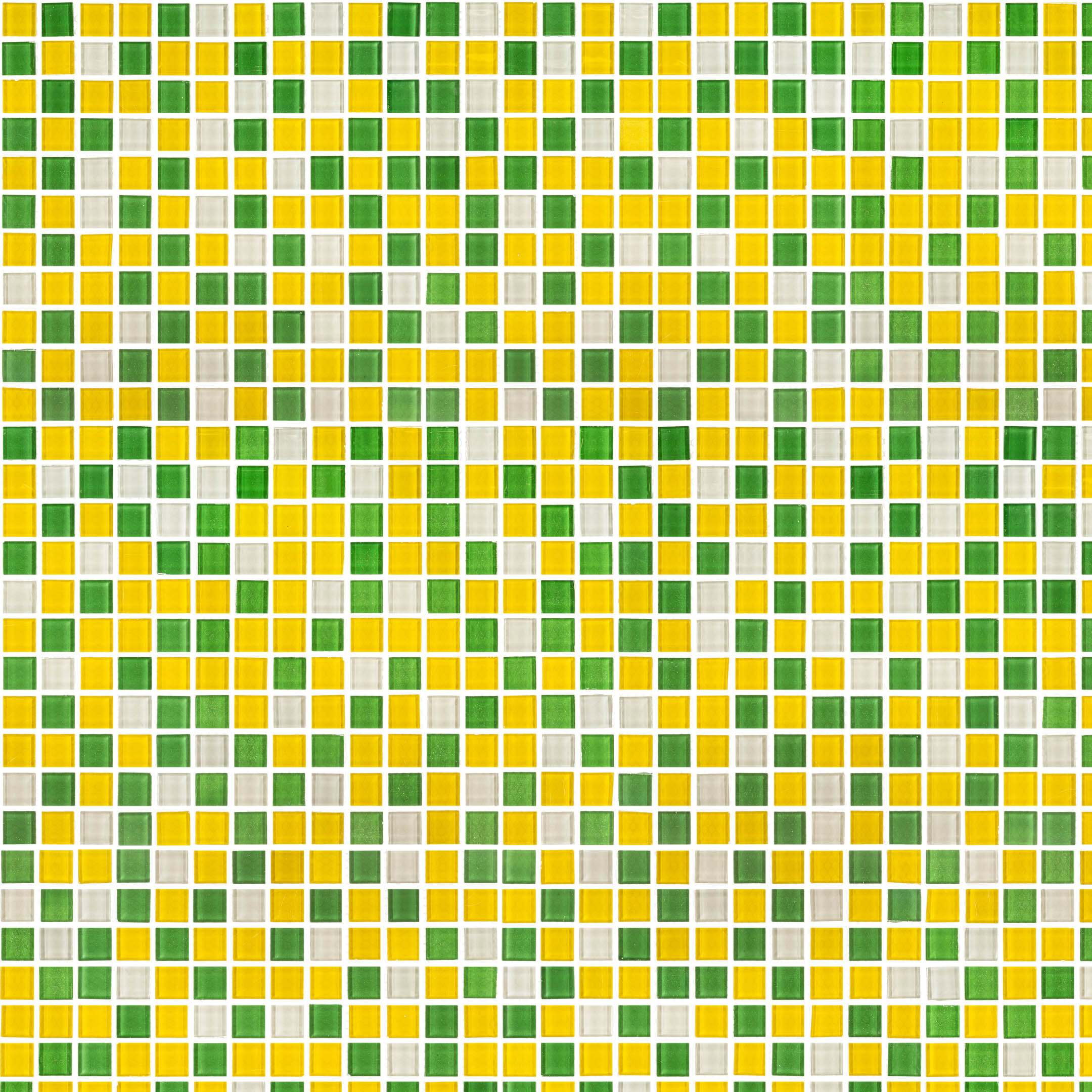 Мозаика Mir Mosaic Natural Color palette зеленая стеклянная 300х300х4 мм глянцевая