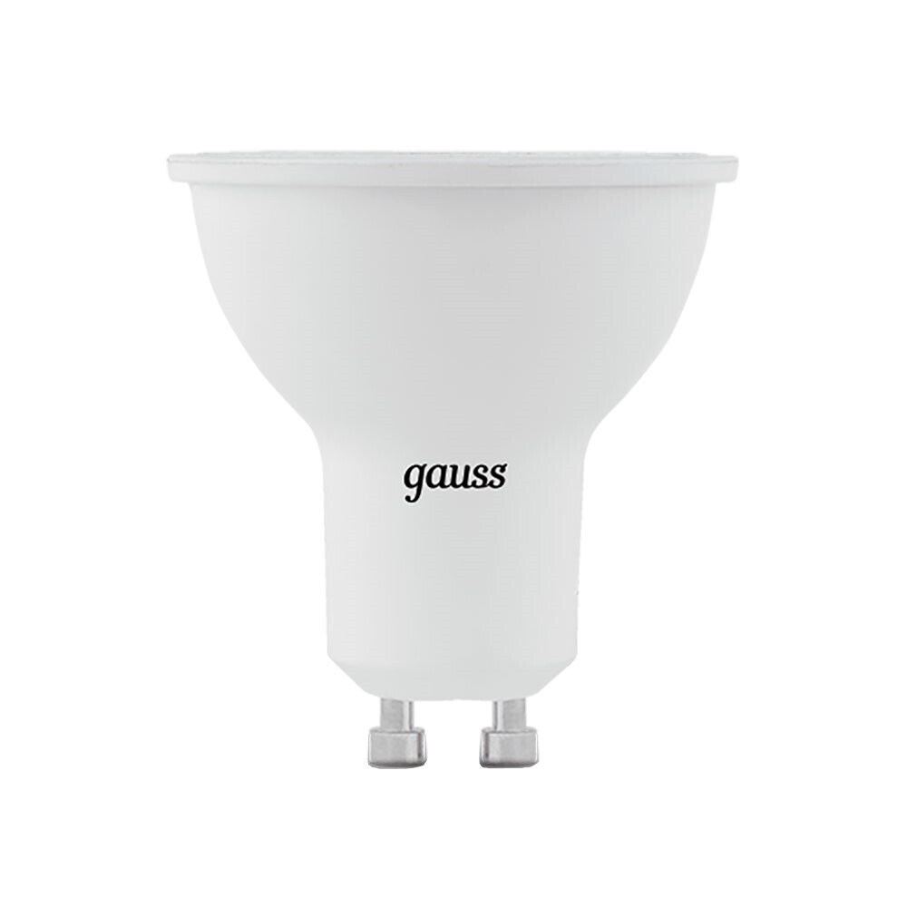 Лампа светодиодная Gauss GU10 4100К 9 Вт 830 Лм 150-265 В рефлектор MR16 матовая