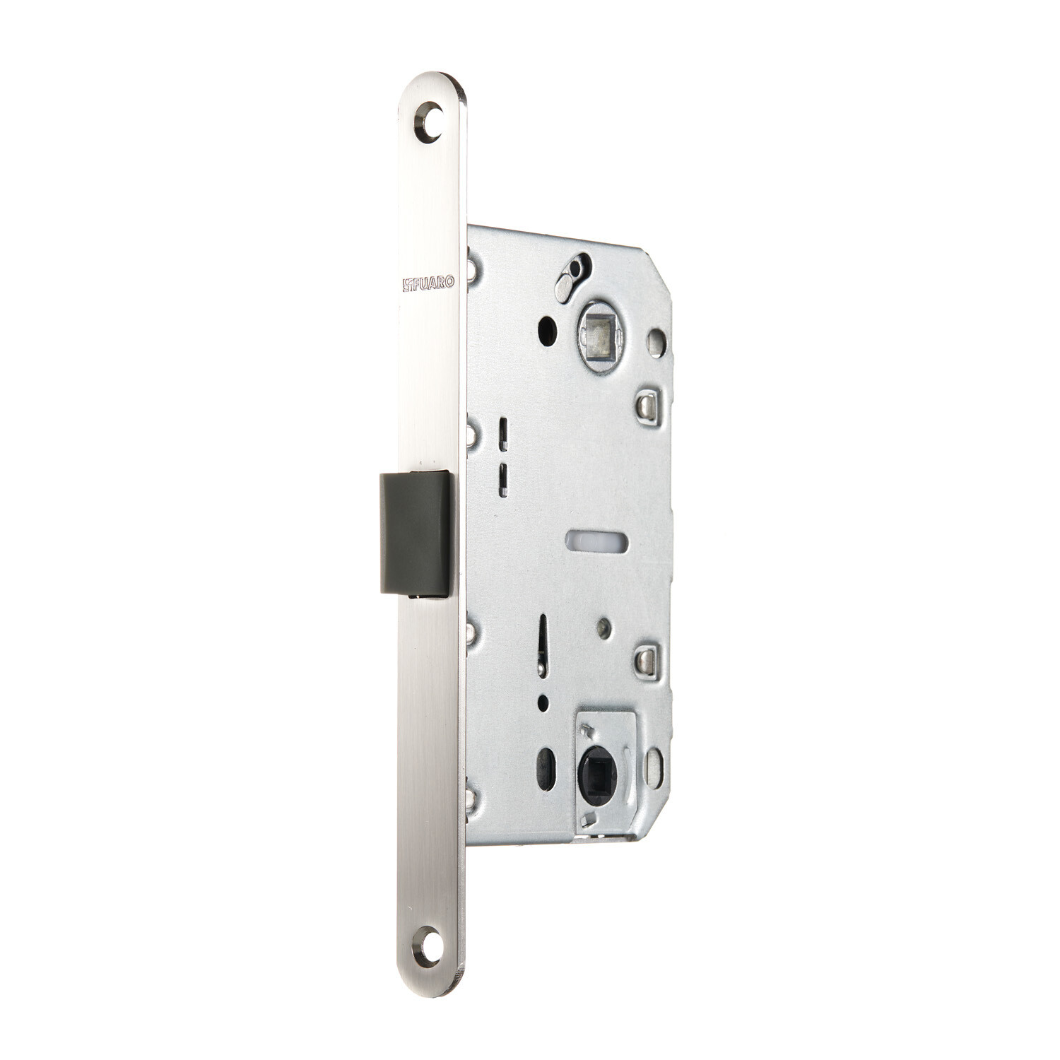 Замок врезной Fuaro PLASTP96WC-50 SN для межкомнатной двери под фиксатор матовый никель