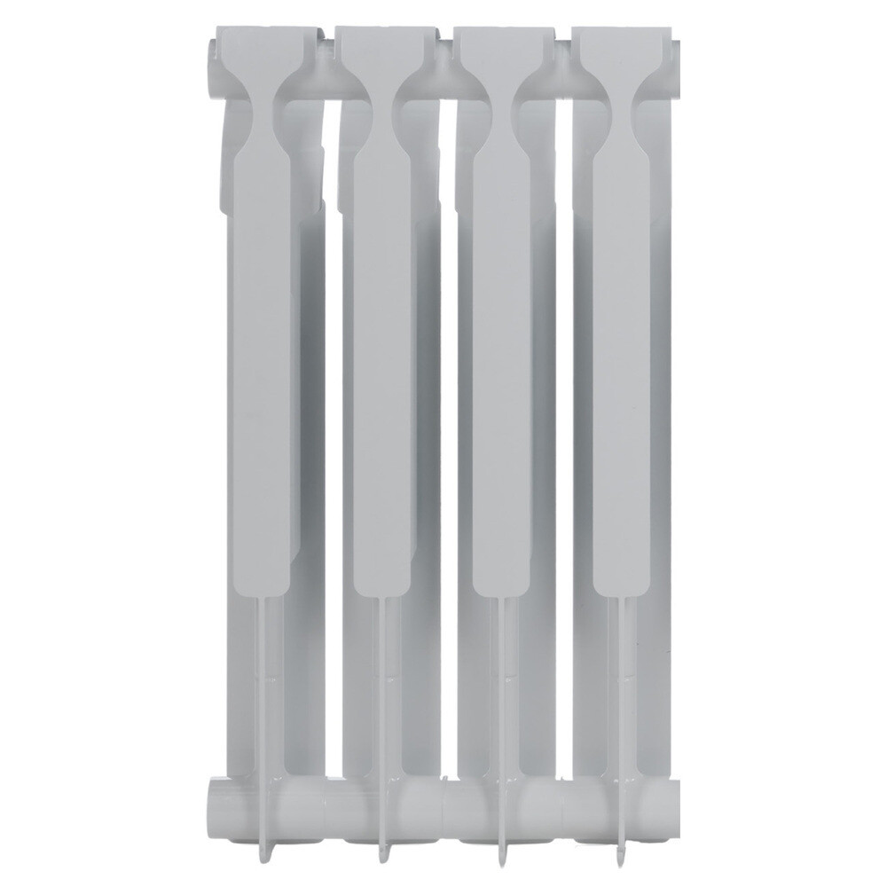 Радиатор биметаллический КМ 500 мм 4 секции 1" боковое подключение белый