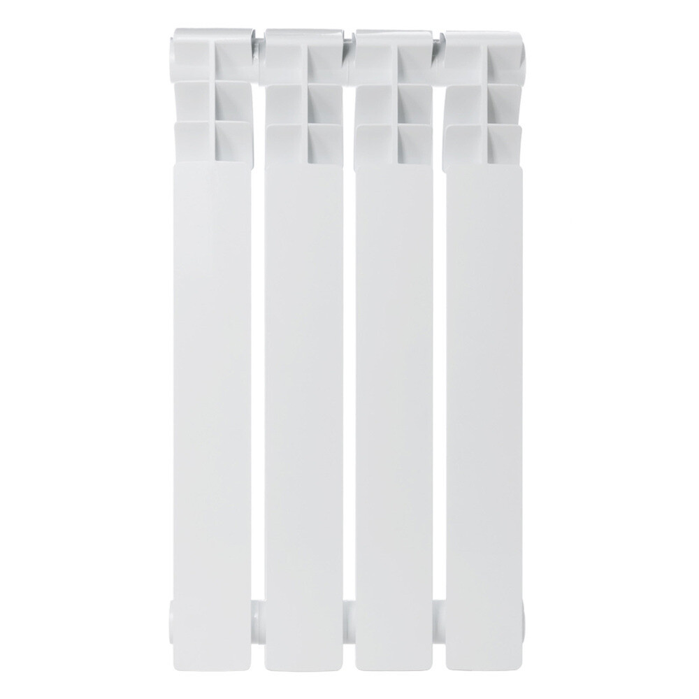 Радиатор биметаллический КМ 500 мм 4 секции 1" боковое подключение белый