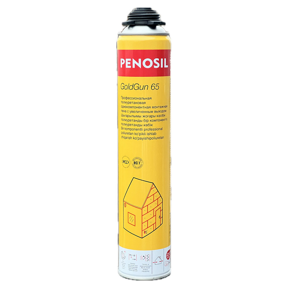 Пена монтажная профессиональная Penosil GoldGun 65 всесезонная 875 мл