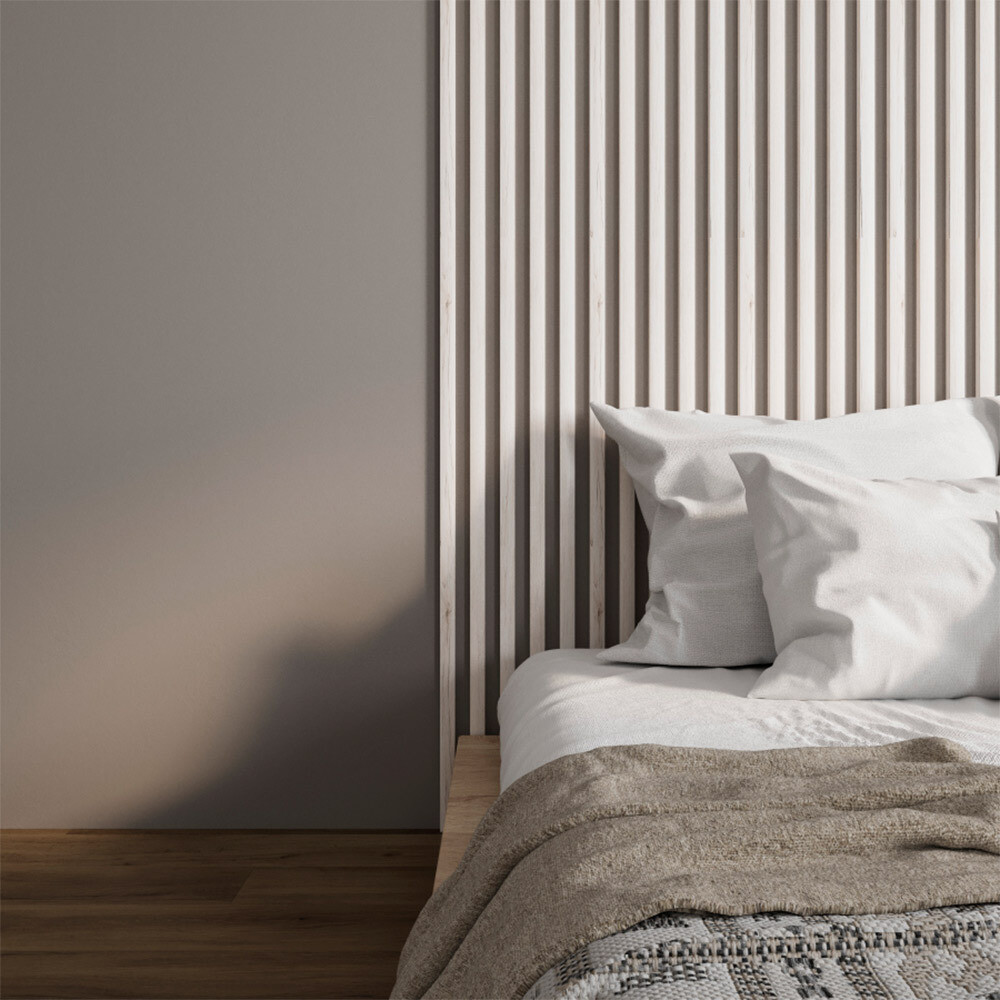 Декоративная рейка МДФ 30х20х2700 мм белый Stella