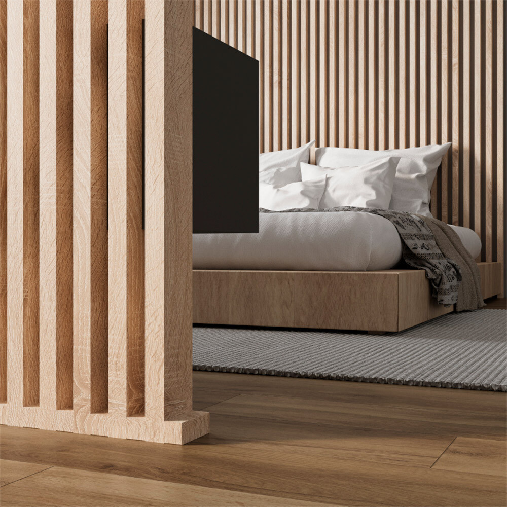 Декоративная рейка МДФ 30х40х2700 мм дуб винтаж Stella