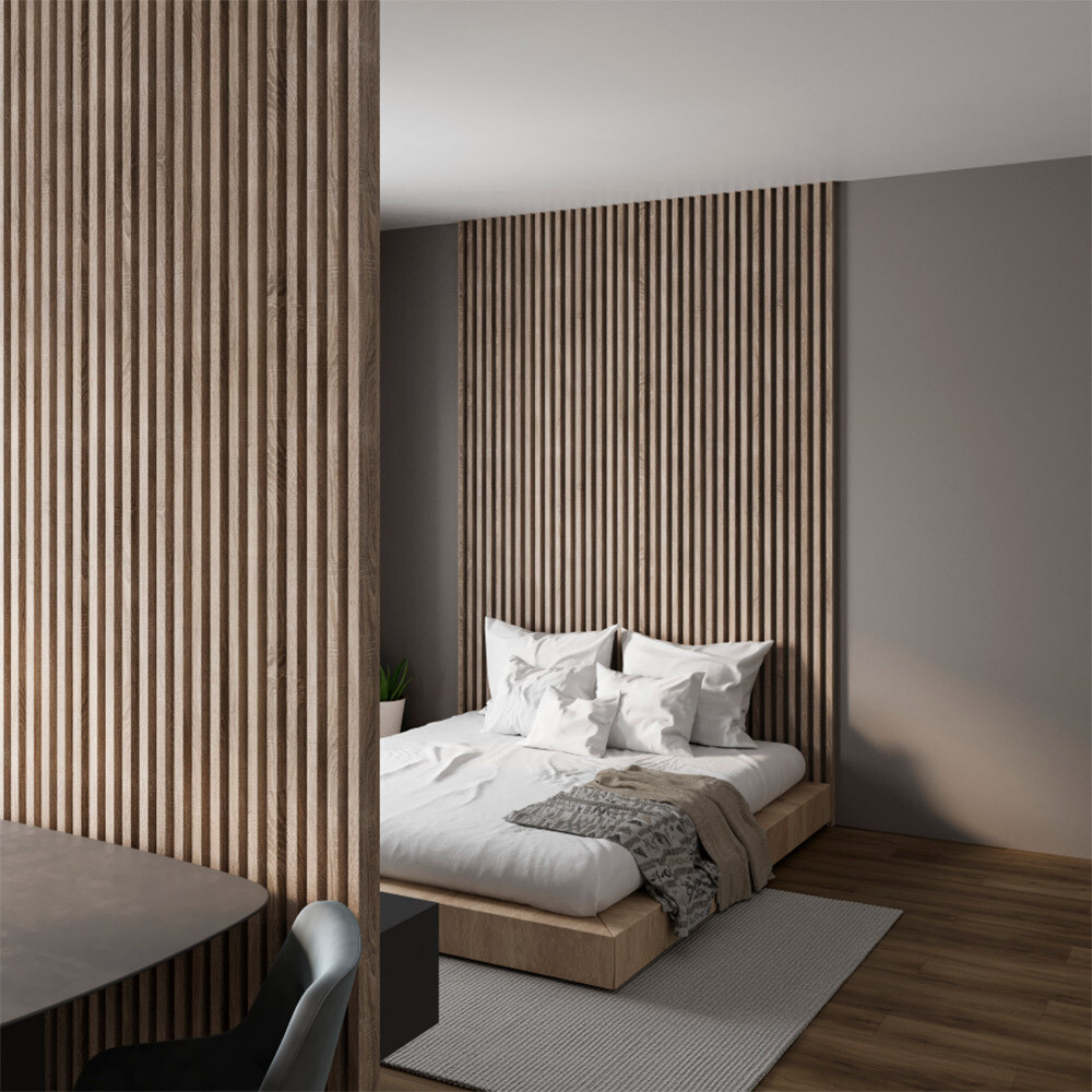 Декоративная рейка МДФ 30х40х2700 мм дуб сонома Stella