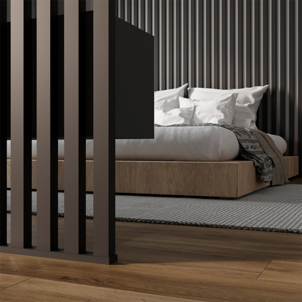 Декоративная рейка МДФ 40х16х2700 мм black edition Stella