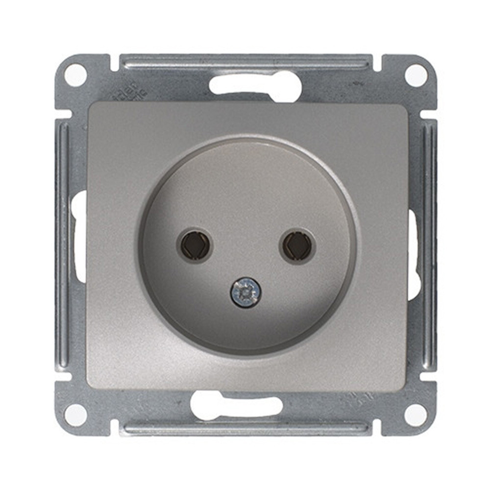 Розетка Systeme Electric Glossa встраиваемая платина (GSL001243)